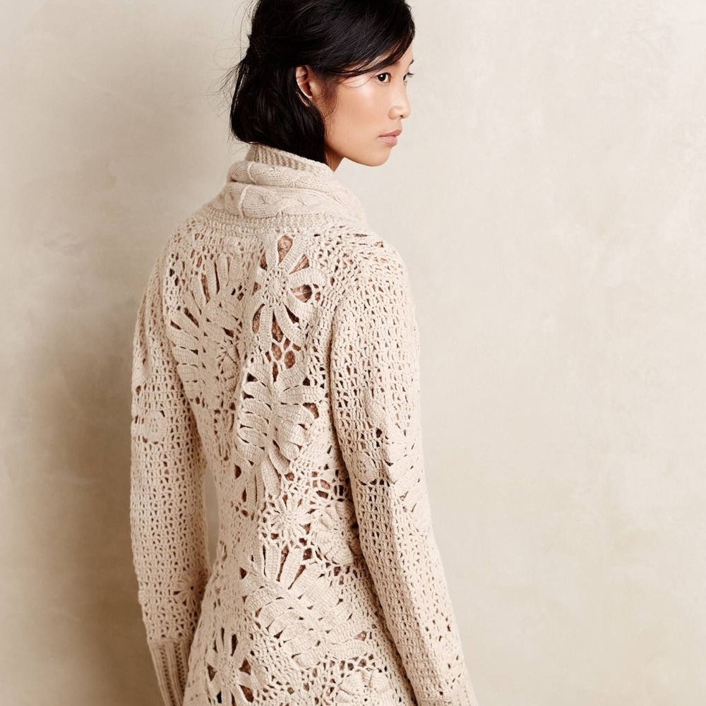 Anthropologie Angel of the North Cardigan